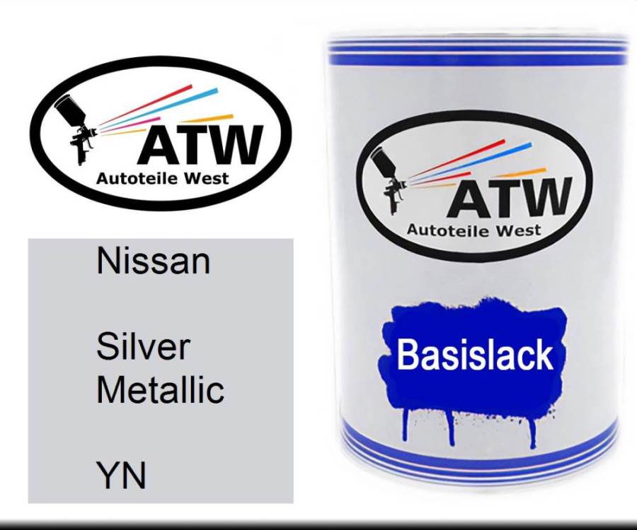 Nissan, Silver Metallic, YN: 500ml Lackdose, von ATW Autoteile West.